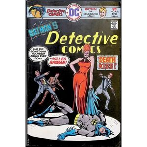 Batman #456 1976 Death Kiss Elongated Man Ernie Chan DC Comics VF
